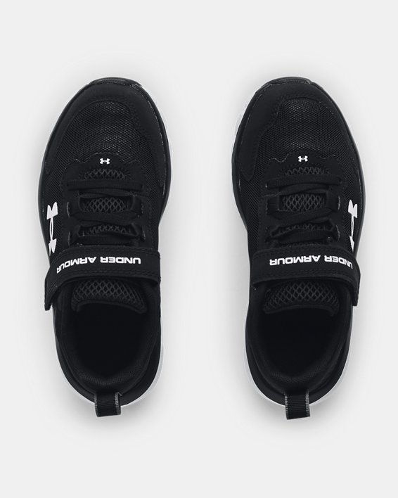 Boys' Pre-School UA Assert 9 Wide AC Running Shoes, Black, pdpMainDesktop image number 2